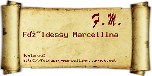 Földessy Marcellina névjegykártya
